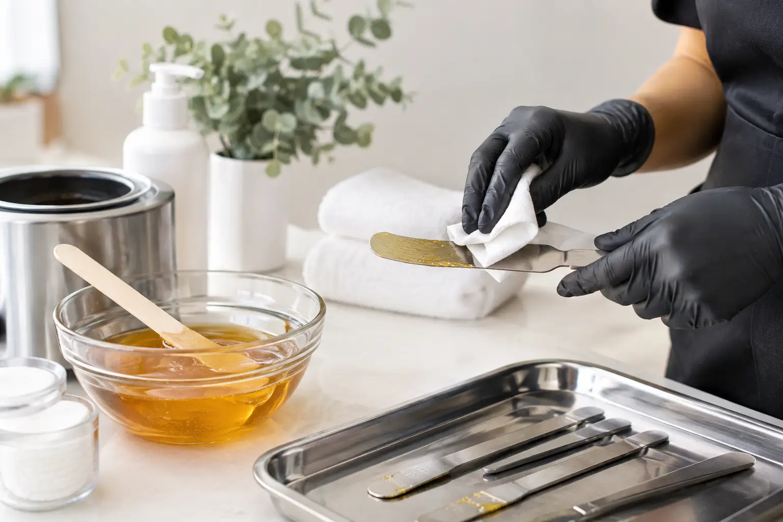 How to Sanitize Sugaring Tools Between Clients